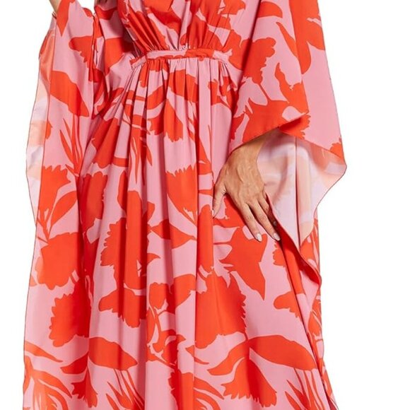 Kaftan Dresses for Women V Neck Summer Swimsuit Cover up Caftan Plus Size Maxi B - Picture 3 of 5